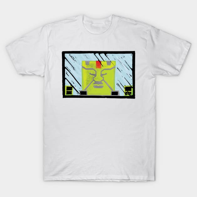 Bay Movie Ratchet Windscreen Sticker Face T-Shirt by DanGhileArt